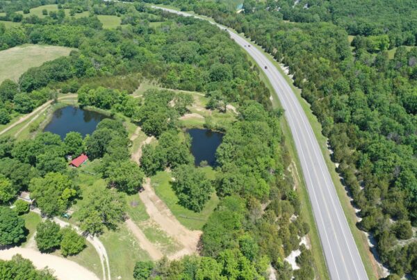 Drone shot of Roc Solid MX a Motocross Track in Missouri